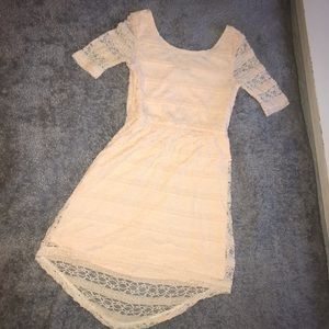 Pink lace dress